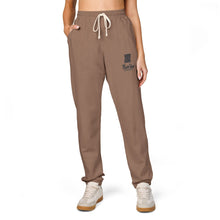 Load image into Gallery viewer, Mairo Wear Sweatpants — Minimal Cat Sketch "Forever Home" Fleece Joggers