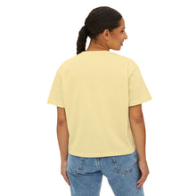Load image into Gallery viewer, Mairo Wear Women's Boxy Tee - Minimal Logo Cropped Graphic T-Shirt