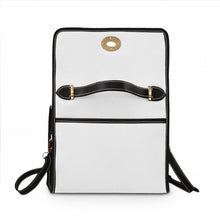 Load image into Gallery viewer, Mairo Wear Canvas Satchel Bag — Waterproof Leather-Trim Tote with Top Handle &amp; Logo Pocket