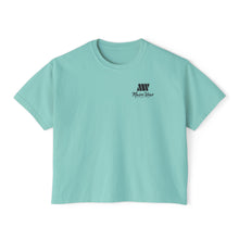 Load image into Gallery viewer, Mairo Wear Women's Boxy Tee - Minimal Logo Cropped Graphic T-Shirt