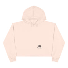 Load image into Gallery viewer, Mairo Wear Minimal Logo Crop Hoodie — White Women's Casual Streetwear