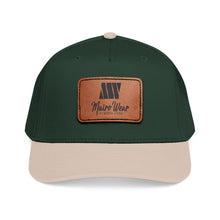 Load image into Gallery viewer, Mairo Wear Leather Patch Baseball Cap — Mid Profile Rustic Logo Hat
