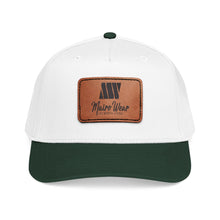 Load image into Gallery viewer, Mairo Wear Leather Patch Baseball Cap — Mid Profile Rustic Logo Hat