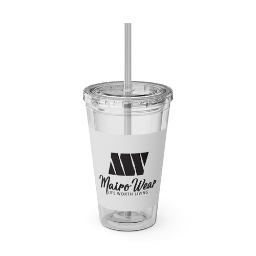 Mairo Wear Sunsplash Tumbler with Straw, 16oz