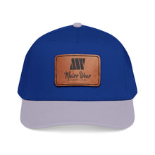 Load image into Gallery viewer, Mairo Wear Leather Patch Baseball Cap — Mid Profile Rustic Logo Hat