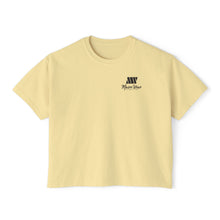 Load image into Gallery viewer, Mairo Wear Women's Boxy Tee - Minimal Logo Cropped Graphic T-Shirt