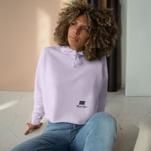 Load image into Gallery viewer, Mairo Wear Minimal Logo Crop Hoodie — White Women's Casual Streetwear