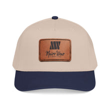 Load image into Gallery viewer, Mairo Wear Leather Patch Baseball Cap — Mid Profile Rustic Logo Hat