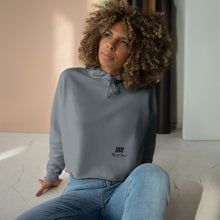 Load image into Gallery viewer, Mairo Wear Minimal Logo Crop Hoodie — White Women's Casual Streetwear
