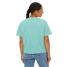 Load image into Gallery viewer, Mairo Wear Women's Boxy Tee - Minimal Logo Cropped Graphic T-Shirt