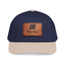 Load image into Gallery viewer, Mairo Wear Leather Patch Baseball Cap — Mid Profile Rustic Logo Hat