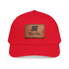 Load image into Gallery viewer, Mairo Wear Leather Patch Baseball Cap — Mid Profile Rustic Logo Hat