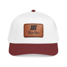 Load image into Gallery viewer, Mairo Wear Leather Patch Baseball Cap — Mid Profile Rustic Logo Hat
