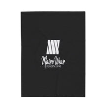 Load image into Gallery viewer, Mairo Wear Velveteen Plush Blanket — Mairo Wear Logo Cozy Throw (Life Worth Living)