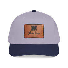 Load image into Gallery viewer, Mairo Wear Leather Patch Baseball Cap — Mid Profile Rustic Logo Hat