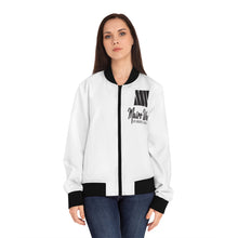 Load image into Gallery viewer, Mairo Wear Women's Bomber Jacket - Mairo Wear Logo Streetwear Bomber
