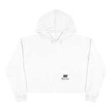 Load image into Gallery viewer, Mairo Wear Minimal Logo Crop Hoodie — White Women's Casual Streetwear