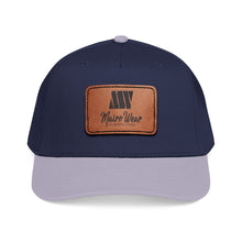 Load image into Gallery viewer, Mairo Wear Leather Patch Baseball Cap — Mid Profile Rustic Logo Hat
