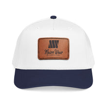 Load image into Gallery viewer, Mairo Wear Leather Patch Baseball Cap — Mid Profile Rustic Logo Hat