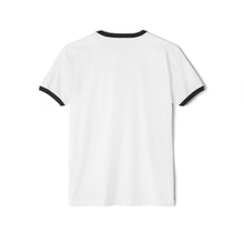 Load image into Gallery viewer, Unisex Ringer T-Shirt — Minimal 'Always Home' Retro Chest Logo