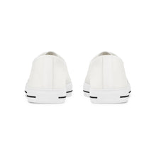 Load image into Gallery viewer, Mairo Wear Men's Low Top Sneakers — Minimal Black Logo Casual Canvas Shoes