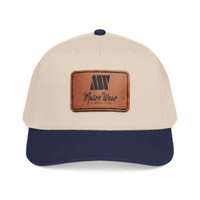 Load image into Gallery viewer, Mairo Wear Leather Patch Baseball Cap — Mid Profile Rustic Logo Hat