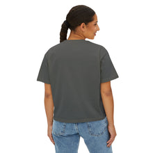 Load image into Gallery viewer, Mairo Wear Women's Boxy Tee - Minimal Logo Cropped Graphic T-Shirt