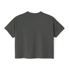 Load image into Gallery viewer, Mairo Wear Women's Boxy Tee - Minimal Logo Cropped Graphic T-Shirt