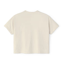 Load image into Gallery viewer, Mairo Wear Women's Boxy Tee - Minimal Logo Cropped Graphic T-Shirt