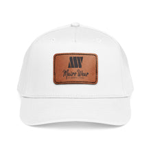 Load image into Gallery viewer, Mairo Wear Leather Patch Baseball Cap — Mid Profile Rustic Logo Hat