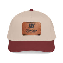 Load image into Gallery viewer, Mairo Wear Leather Patch Baseball Cap — Mid Profile Rustic Logo Hat