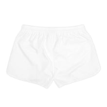 Load image into Gallery viewer, Mairo Wear Women's Casual Shorts — White Athletic Lounge Shorts with 'Mairo Wear' Logo