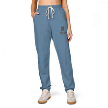 Load image into Gallery viewer, Mairo Wear Sweatpants — Minimal Cat Sketch "Forever Home" Fleece Joggers