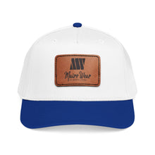 Load image into Gallery viewer, Mairo Wear Leather Patch Baseball Cap — Mid Profile Rustic Logo Hat
