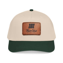 Load image into Gallery viewer, Mairo Wear Leather Patch Baseball Cap — Mid Profile Rustic Logo Hat