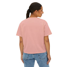 Load image into Gallery viewer, Mairo Wear Women's Boxy Tee - Minimal Logo Cropped Graphic T-Shirt