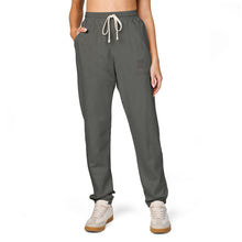 Load image into Gallery viewer, Mairo Wear Sweatpants — Minimal Cat Sketch "Forever Home" Fleece Joggers