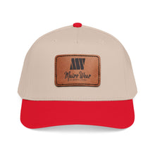Load image into Gallery viewer, Mairo Wear Leather Patch Baseball Cap — Mid Profile Rustic Logo Hat