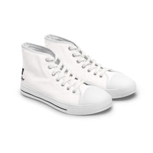 Load image into Gallery viewer, Mairo Wear Women's High Top Sneakers — Classic White Canvas Hi-Top Shoes for Everyday Casual Wear