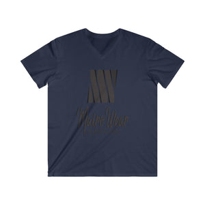 Mairo Wear Men's Fitted V-Neck Short Sleeve Tee