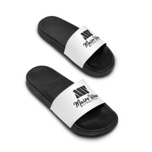 Load image into Gallery viewer, Mairo Wear Men's Slide Sandals – Minimal Monochrome Logo Slides (Black &amp; White)