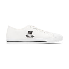 Load image into Gallery viewer, Mairo Wear Women's Low Top Sneakers — Minimal Black Logo Canvas Casual Shoes