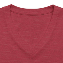 Load image into Gallery viewer, Mairo Wear Women's V-Neck Tee — Minimal Monogram Chest Logo