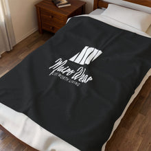 Load image into Gallery viewer, Mairo Wear Velveteen Plush Blanket — Mairo Wear Logo Cozy Throw (Life Worth Living)