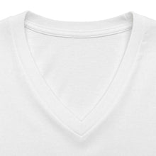 Load image into Gallery viewer, Mairo Wear Women's V-Neck Tee — Minimal Monogram Chest Logo