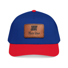 Load image into Gallery viewer, Mairo Wear Leather Patch Baseball Cap — Mid Profile Rustic Logo Hat