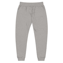 Load image into Gallery viewer, Mairo Wear Embroidered White Fleece Sweatpants — Minimal Logo Joggers