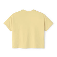 Load image into Gallery viewer, Mairo Wear Women's Boxy Tee - Minimal Logo Cropped Graphic T-Shirt