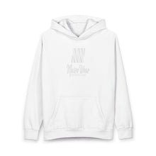 Load image into Gallery viewer, Mairo Wear White Hoodie with Subtle 'Nature Wine' Script — Urban Pullover