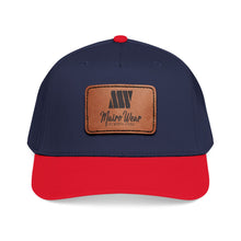 Load image into Gallery viewer, Mairo Wear Leather Patch Baseball Cap — Mid Profile Rustic Logo Hat